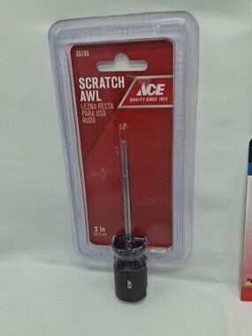 ACE 20795 Scratch Awl USA 3” Black Handle Tool